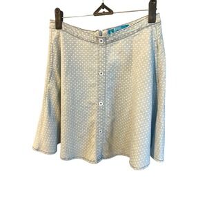 Dedicated Brand Swedish organic line Star Print Button Front A-Line Skirt ‎ S